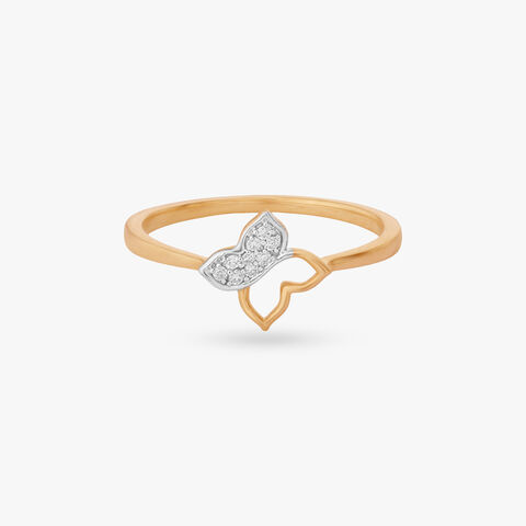 Architectural Frame Diamond Ring