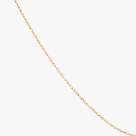 Oval Gleam Gold Chain