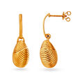 Textured Oval Drop Earrings,,hi-res image number null