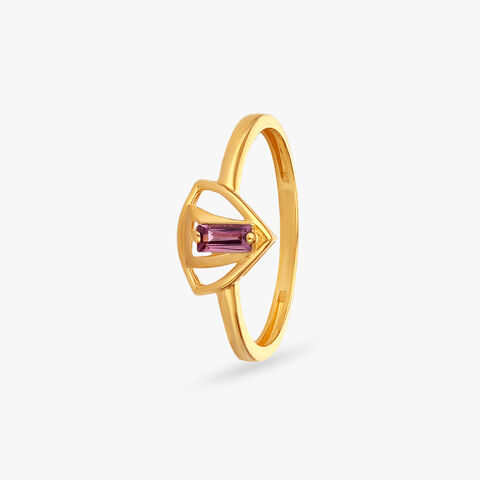 Blush Prism Gold Ring