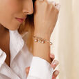 Pop Star Orbs 14 KT Pink Sapphire Bangle,,hi-res image number null