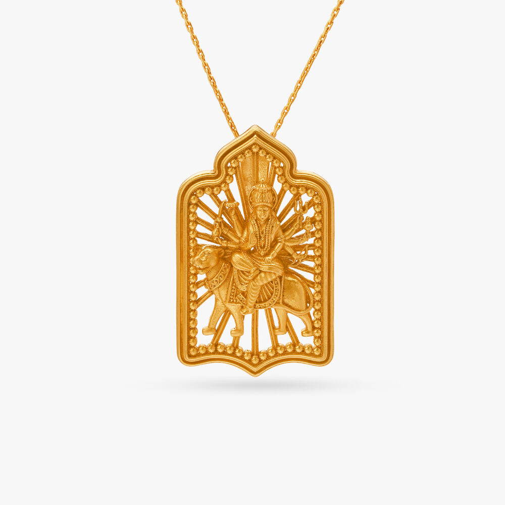 Tanishq cheap durga pendant
