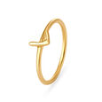 Letter L 14KT Yellow Gold Initial Ring,,hi-res image number null