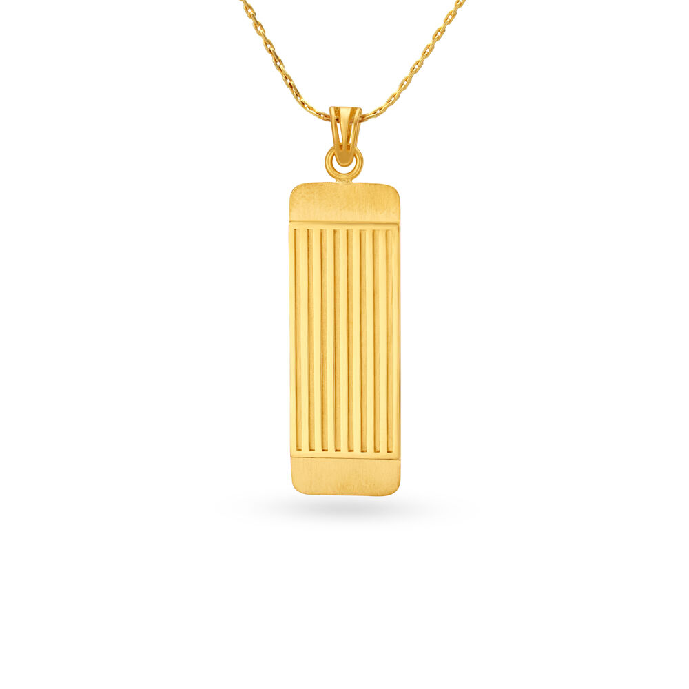 Appealing Carved Gold Pendant For Men