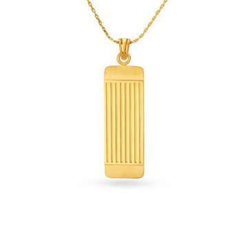 Appealing Carved Gold Pendant For Men