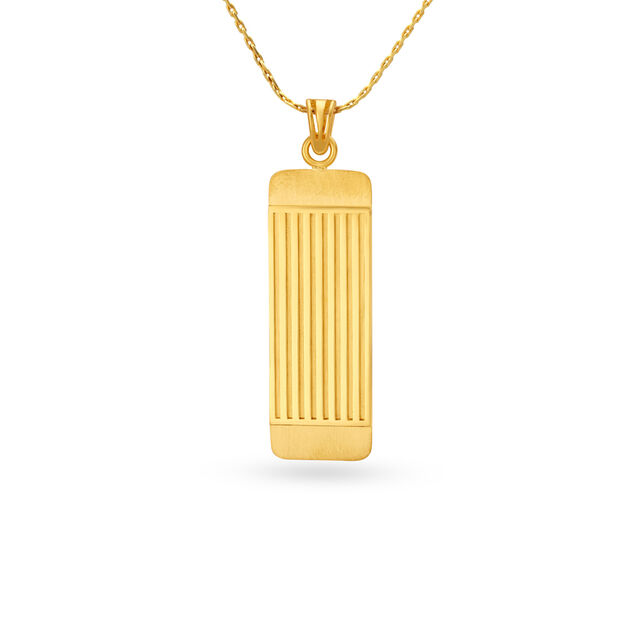 Appealing Carved Gold Pendant For Men,,hi-res image number null