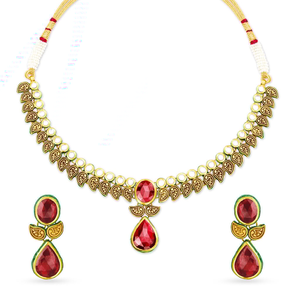 Tanishq discount antique necklace