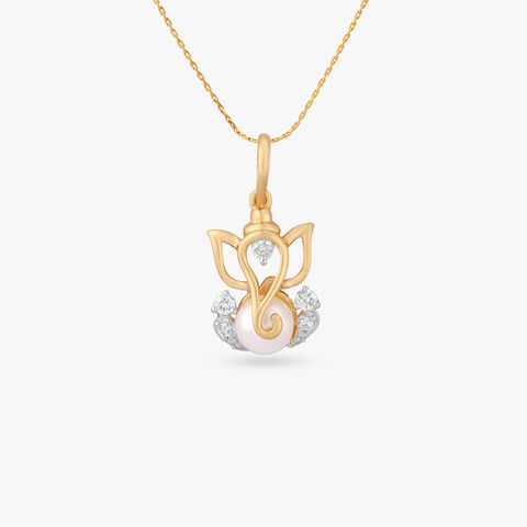 Divine Ganesh Diamond Pendant