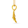 Stunning 22 Karat Gold Isometric Floral Pendant,,hi-res image number null