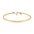 14 KT Yellow Gold Functional Flair Diamond Bangle,,hi-res image number null