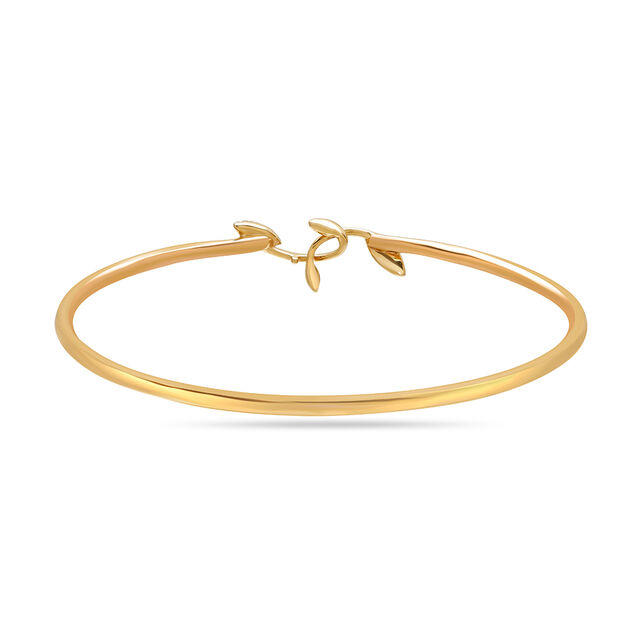 14 KT Yellow Gold Functional Flair Diamond Bangle,,hi-res image number null