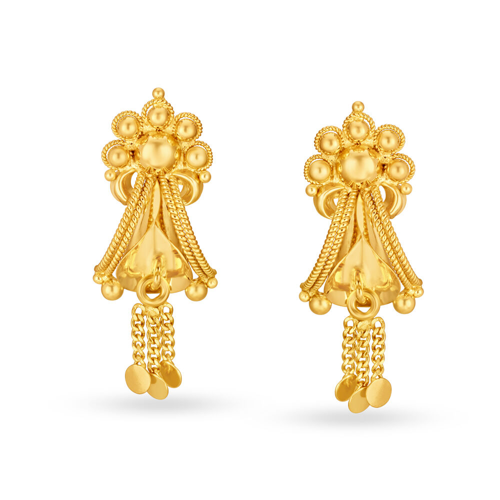 Buy Tanishq 22k Gold Earrings Online At Best Price  Tata CLiQ