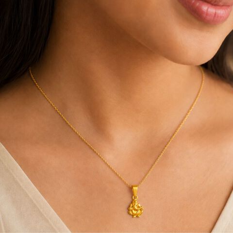 Gold Ganesh Pendant