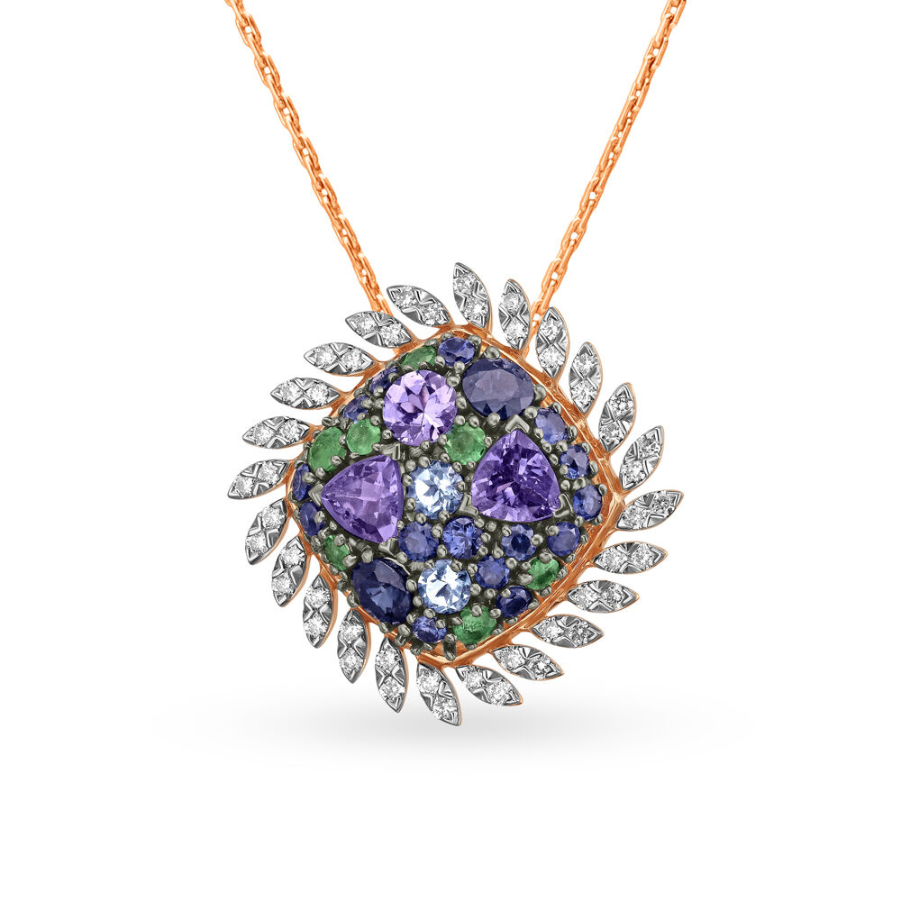 Tanishq 2025 emerald pendant