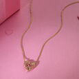 Love Echo Heart Necklace 