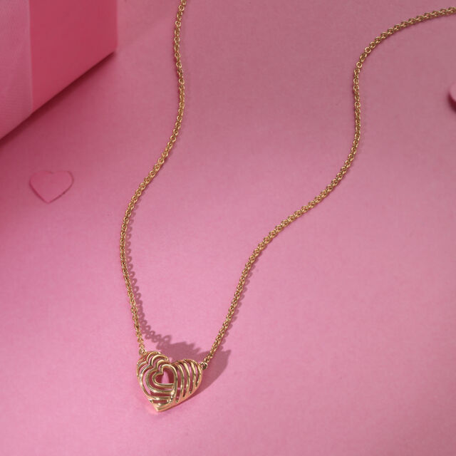 Love Echo Heart Necklace 