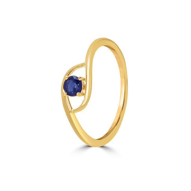 18KT Yellow Gold Evil Eye Finger Ring 3