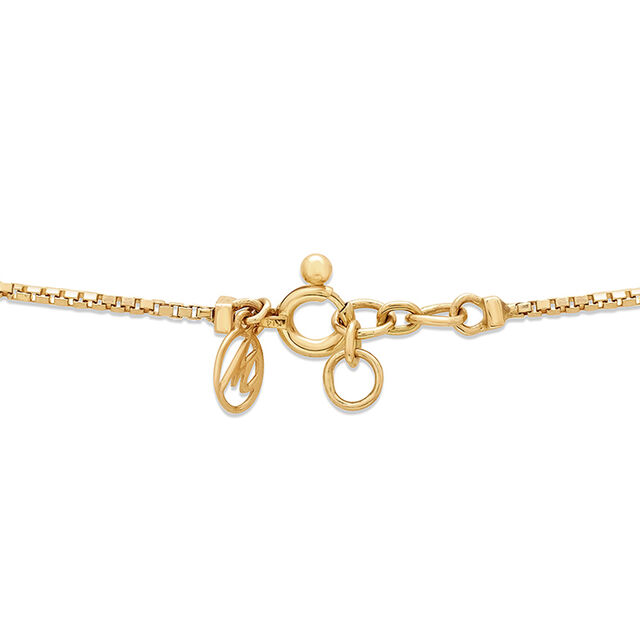14KT Yellow Gold Sparkling Evil Eye Diamond Necklace 5