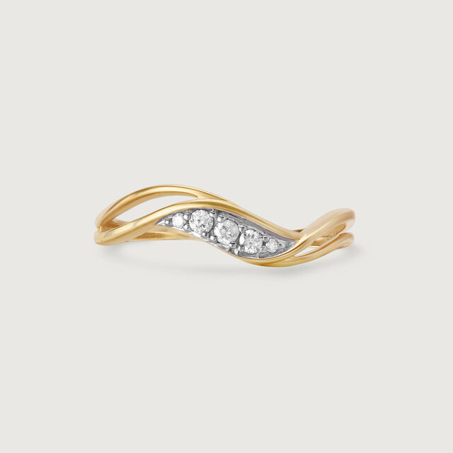 Eternal Flow 14 Kt Gold & Diamond Ring 4