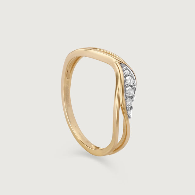 Eternal Flow 14 Kt Gold & Diamond Ring 5