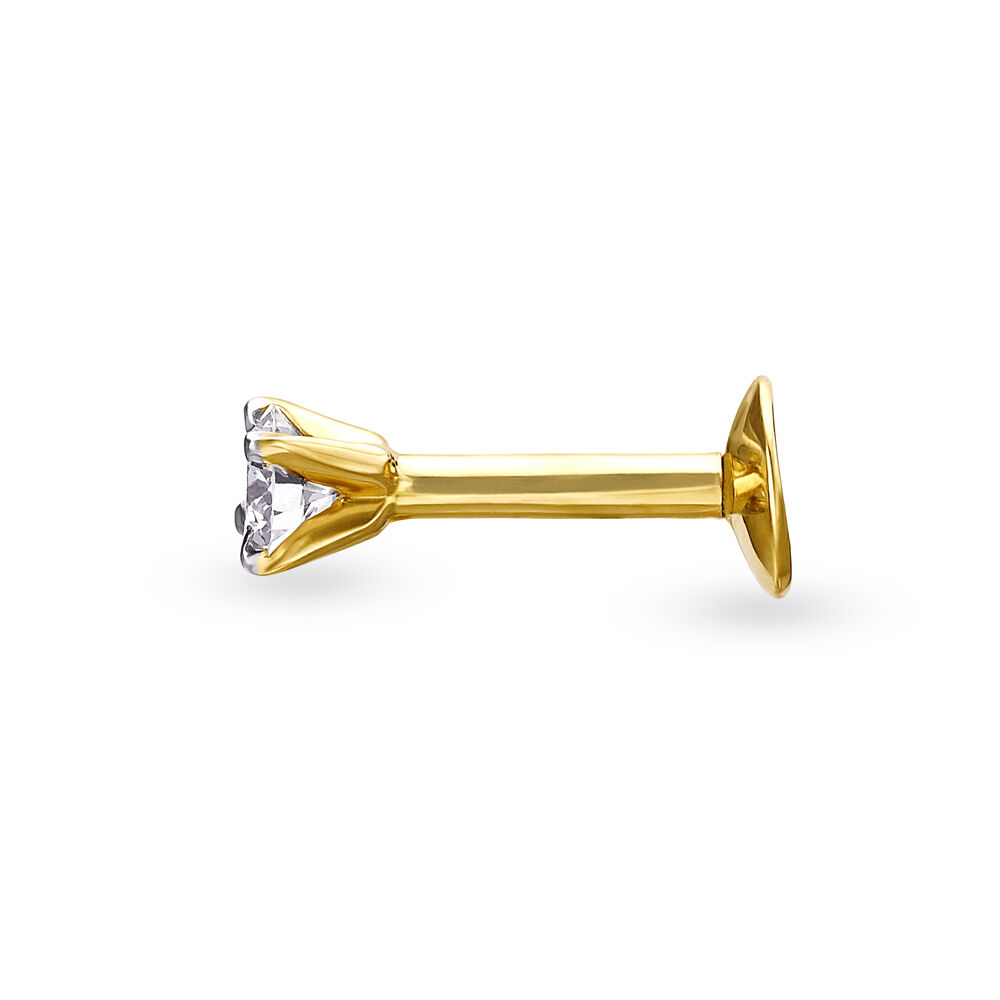 Buy Shimmering Single Stone Diamond Nose Pin at Best Price Tanishq UAE