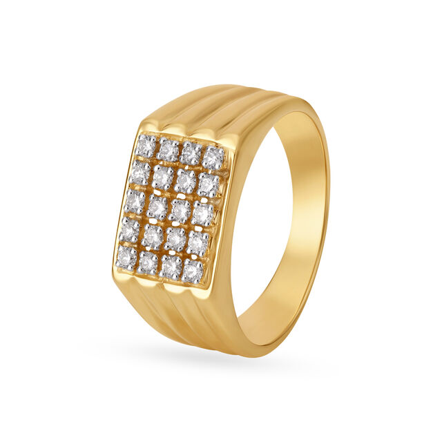 Bold Diamond Finger Ring 