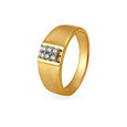 Geometric Diamond Finger Ring 