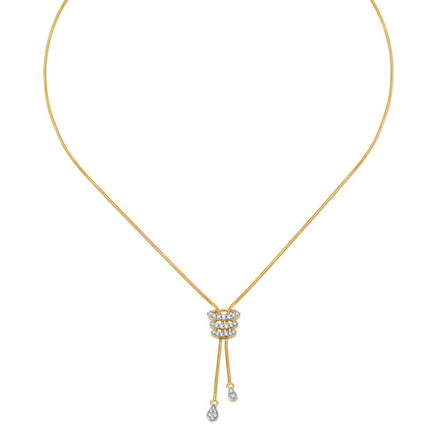 Stunning Spiral Diamond Necklace 2