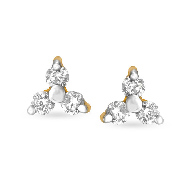 Petite Diamond Stud Earrings 2