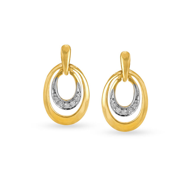 Stylish Diamond Drop Earrings 