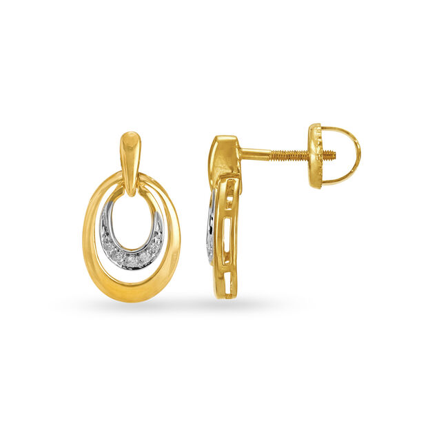Stylish Diamond Drop Earrings 2