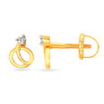 Dainty Floral Diamond Stud Earrings 2