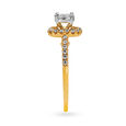 Dazzling 18 Karat Rose Gold And Diamond Cluster Ring 2