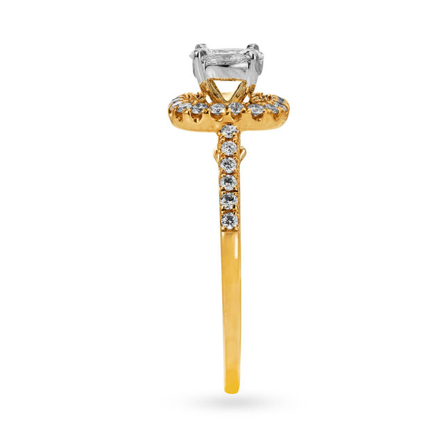 Dazzling 18 Karat Rose Gold And Diamond Cluster Ring 2