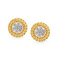 Classic Traditional Seven Stone Diamond Stud Earrings 