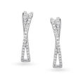 Sparkling Diamond Hoop Earrings 