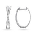Sparkling Diamond Hoop Earrings 2