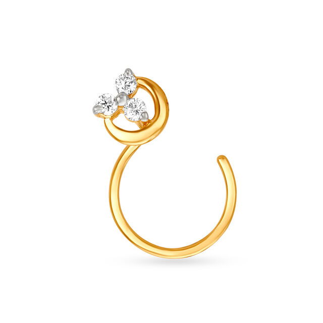 Elegant Diamond Nose Pin 