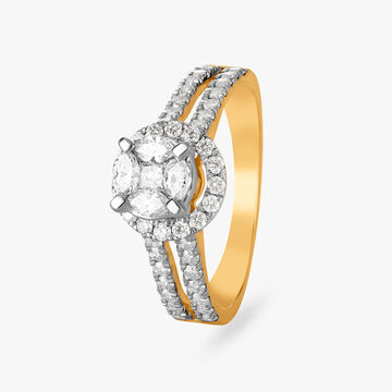 Majestic Halo Diamond Finger Ring