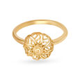 Enchanting Gold Floral Ring 2