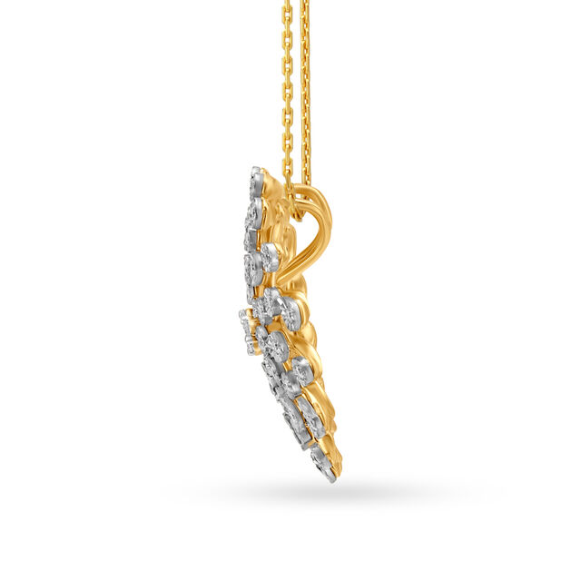 Fancy Floral Diamond Pendant 2