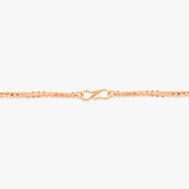 Twin Gold Pendant with Chain