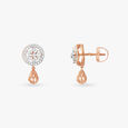 Floral Delight Diamond Drop Earrings 2