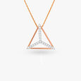 Geometric Chic Diamond Pendant and Earrings Set 2