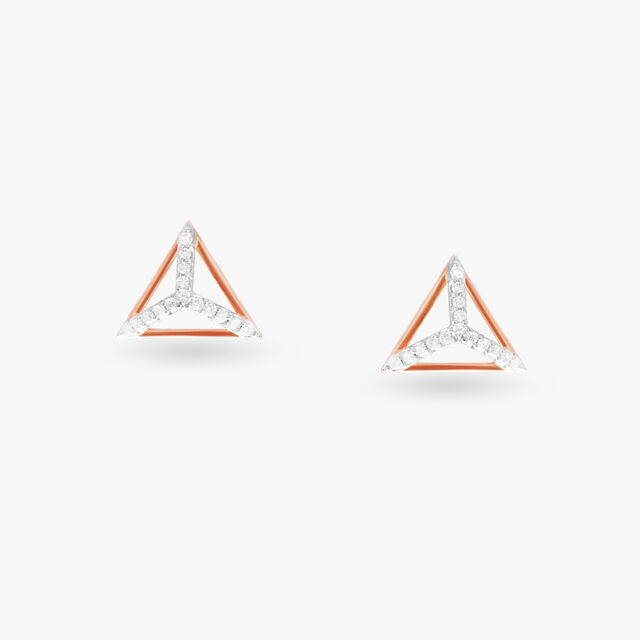 Geometric Chic Diamond Pendant and Earrings Set 4