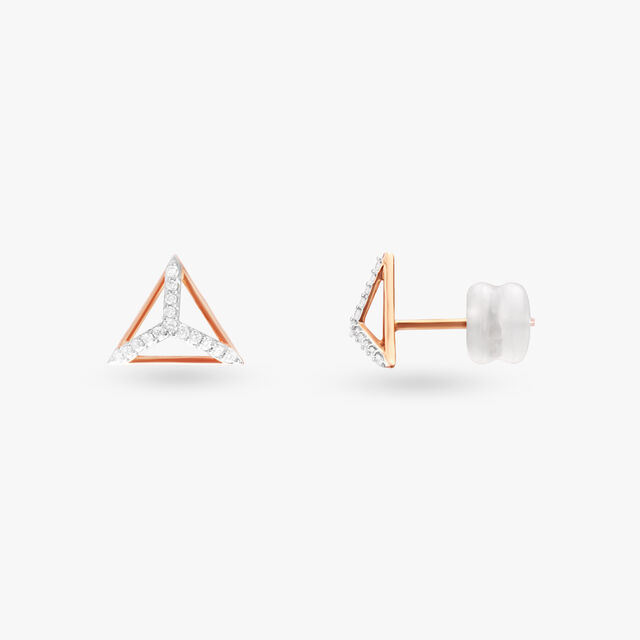 Geometric Chic Diamond Pendant and Earrings Set 5