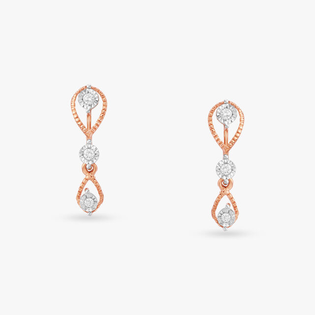 Luminous Cascade Diamond Drop Earrings 