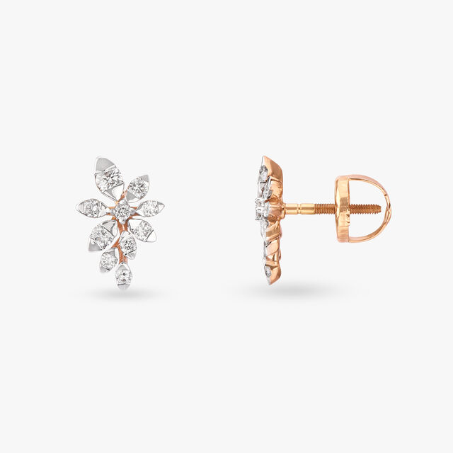 Gleaming Diamond Stud Earrings 2