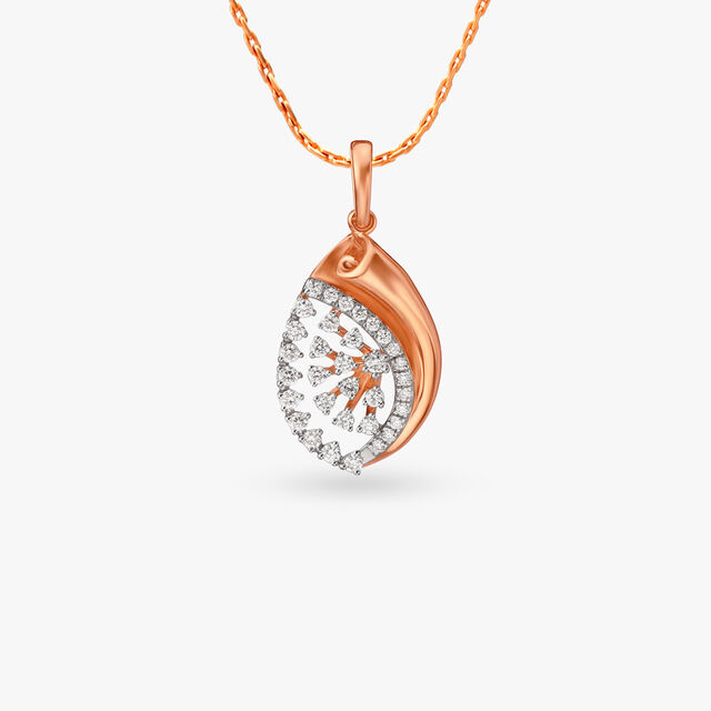 Droplet Diamond Pendant and Earrings Set 2