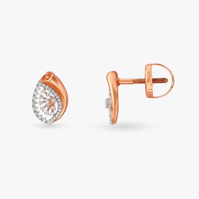 Droplet Diamond Pendant and Earrings Set 4